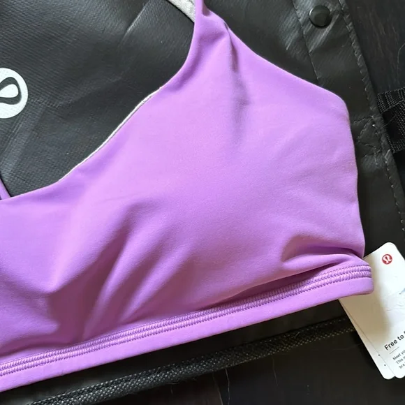 LULULEMON FREE TO BE BRA IN PURPLE BLOSSOM 🌸 SZ 12 NWT RARE!